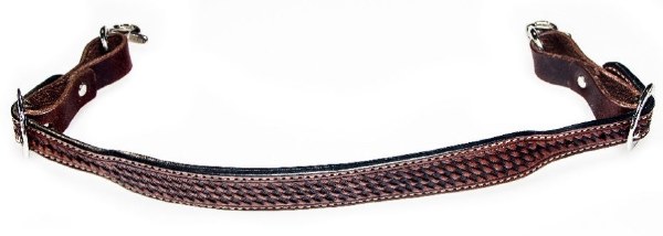 Basket Stamp Wither Strap- Chestnut
