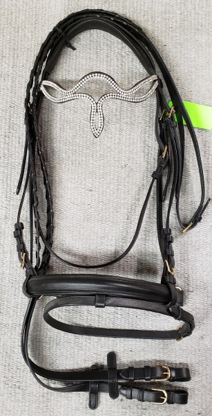 Snaffle Bridle Crystal Scallop