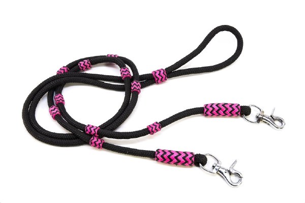 Parachute Cord Roping Reins w Rawhide