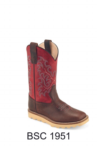 Youth Cowboy Boot Red Top