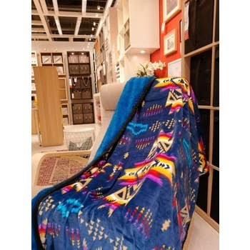 Throw Blanket Sherpa Lined