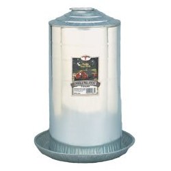 Galvanized Double Wall Fount: 3 Gallon