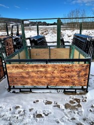 Large Square Bale Slow Flip Top Feeder.