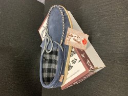 Moccasins MNS Wool Plaid Sole