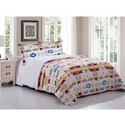 Comforter Set- Sherpa Lined White