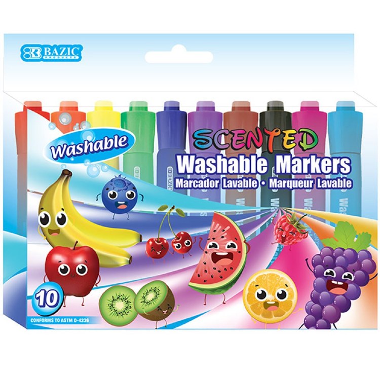 WISHLIST DONATION - 10-Pack of Washable Scented Markers