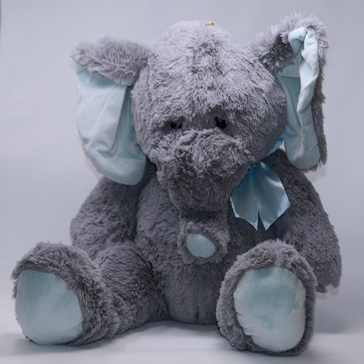 Baby Blue Plush Elephant
