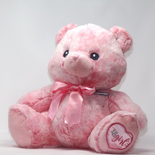 pink teddy bear for baby girl