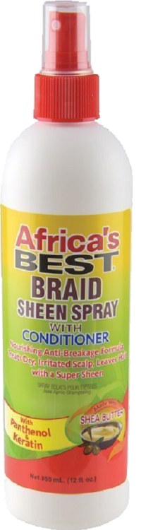 Africa's Best Braid Sheen Spray with Conditioner 12oz