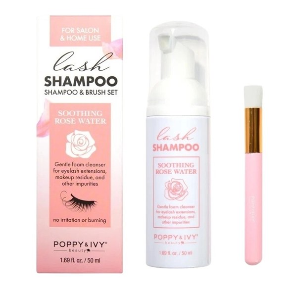 Poppy & Ivy Lash Shampoo & Brush Set 1.69oz #EGLA13