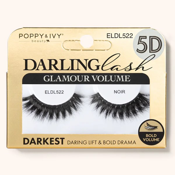 Poppy & Ivy 5D Darling Glamour Volume Lashes - #ELDL522 - Noir