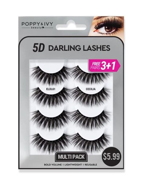 Poppy & Ivy 5D Darling Lashes Multipack - #ELDL61 - Cecilia