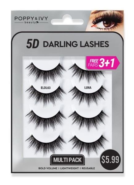 Poppy & Ivy 5D Darling Lashes Multipack - #ELDL63 - Luna