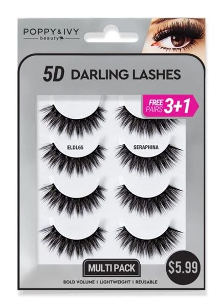 Poppy & Ivy 5D Darling Lashes Multipack - #ELDL65 - Seraphina