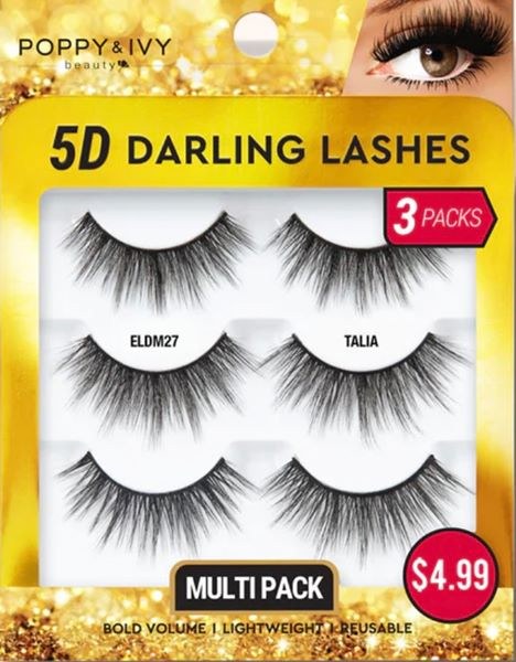 Poppy & Ivy 5D Darling Lashes 3-Pack - #ELDM27 - Talia