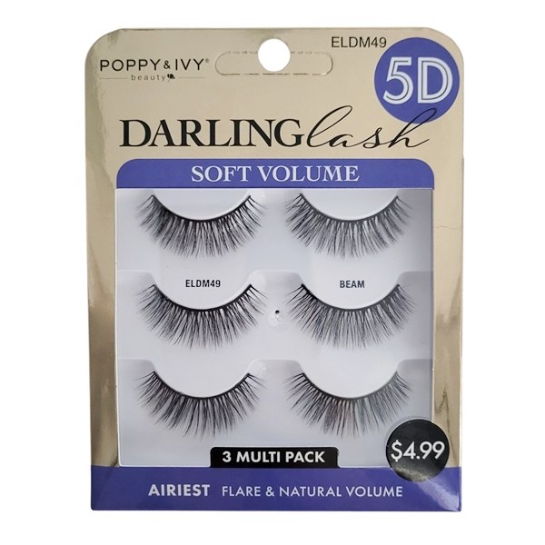 Poppy & Ivy 5D Darling Lashes 3 Pairs - #ELDM49 - Beam