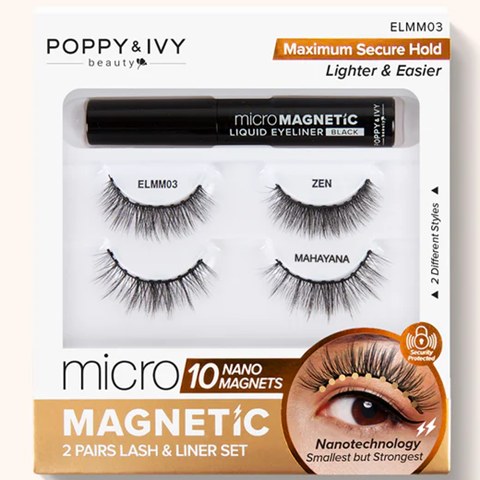 Poppy & Ivy Mercy Micro Magnetic Eyelash & Eyeliner Set - #ELMM03 - Zen & Mahayana