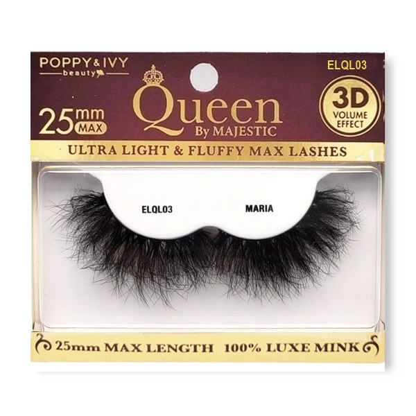 Poppy & Ivy 3D Queen Majestic Luxe Mink Eyelashes - #ELQL03 - Maria