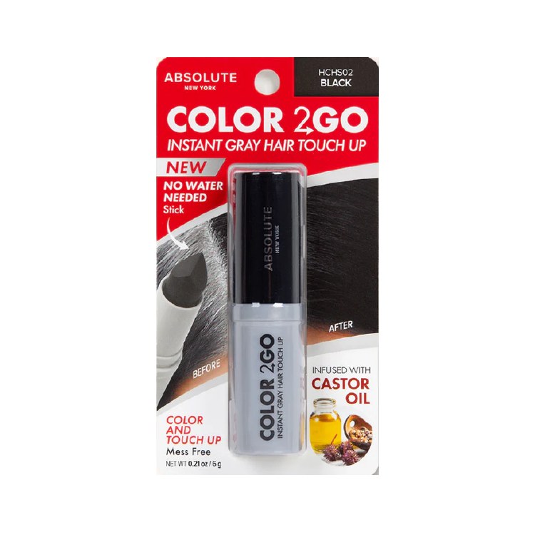 Absolute Color 2 Go - Instant Root Touch Up Hair Stick #HCHS02 - Black