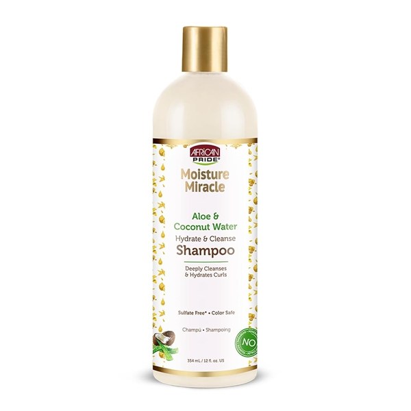 African Pride Moisture Miracle Aloe & Coconut Water Shampoo 12oz