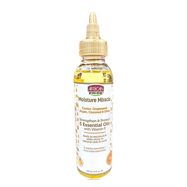 African Pride Moisture Miracle Oil Essential 5 Vitamin Oil 4oz
