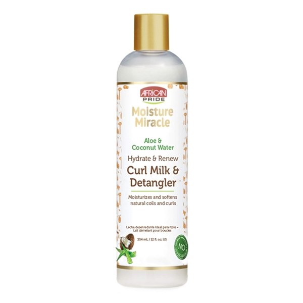 African Pride Moisture Miracle Curl Milk & Hair Detangler 12oz