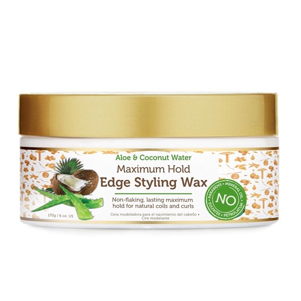 African Pride Moisture Miracle Edge Styling Wax 6oz - Maximum Hold