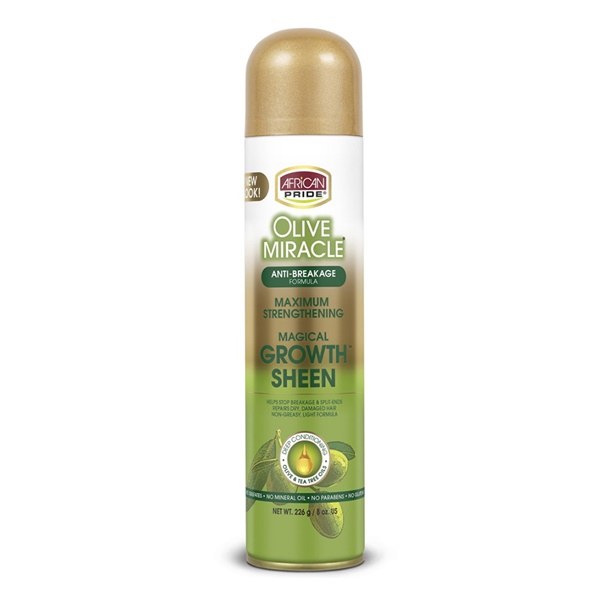 African Pride Olive Miracle Growth Sheen Spray 8oz