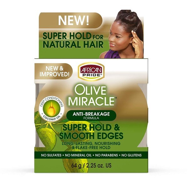African Pride Olive Miracle Silky Edges 2.25oz