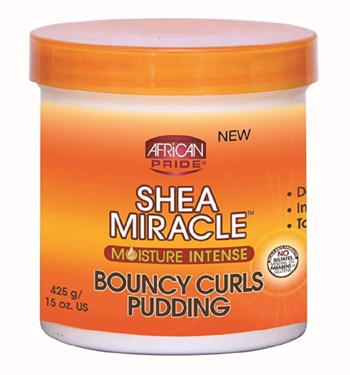 African Pride Shea Miracle Moisture Intense Bouncy Curls Pudding 15oz