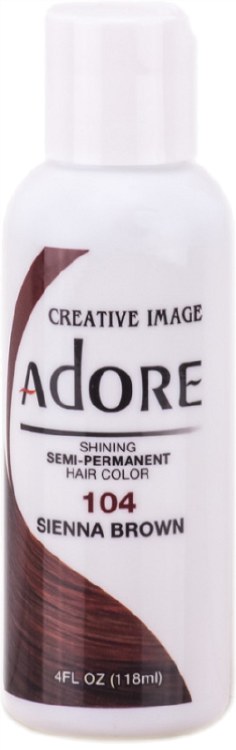 Adore Semi-Permanent Hair Color 104 - Sienna Brown - 4oz