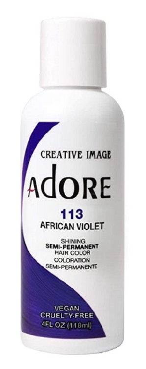 Adore Semi-Permanent Hair Color - 113 - African Violet - 4oz