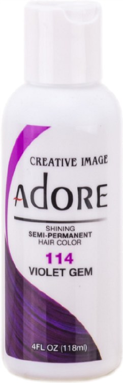 Adore Semi-Permanent Hair Color 114 - Violet Gem - 4oz