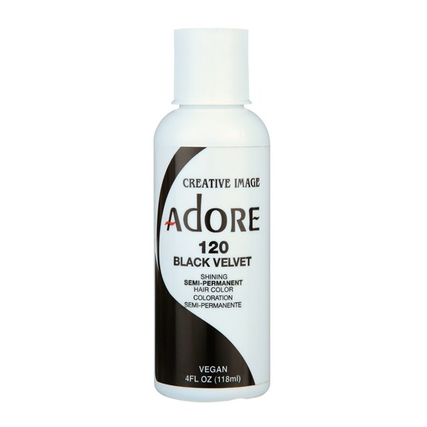 Adore Semi-Permanent Hair Color - 120 - Black Velvet