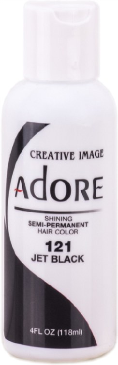 Adore Semi-Permanent Hair Color 121 - Jet Black - 4oz