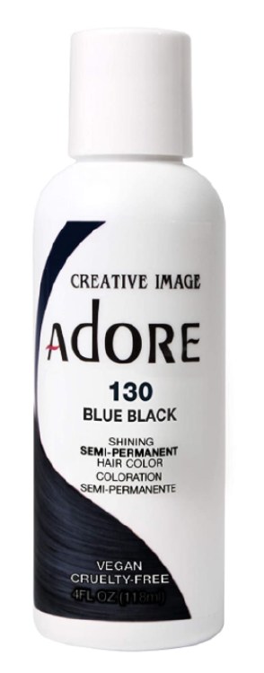 Adore Semi-Permanent Hair Color 130 - Blue Black - 4oz