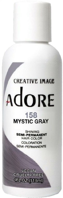 Adore Semi-Permanent Hair Color 158 - Mystic Gray - 4oz