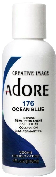 Adore Semi-Permanent Hair Color 176 - Ocean Blue - 4oz