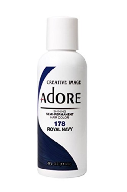 Adore Semi-Permanent Hair Color 178 Royal Navy 4oz