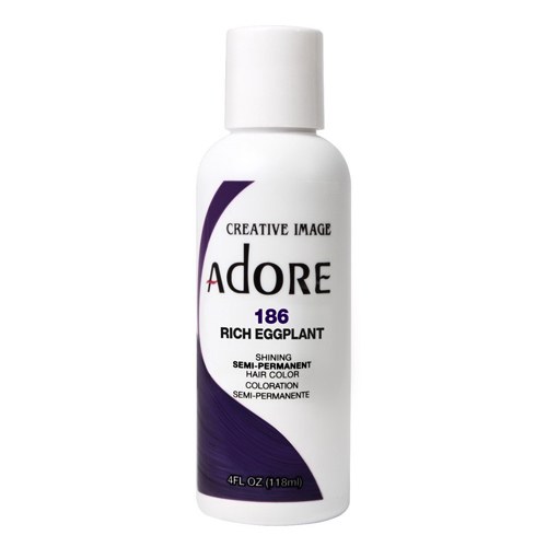 Adore Semi-Permanent Hair Color - 186 - Rich Eggplant - 4oz