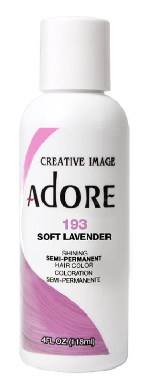 Adore Semi-Permanent Hair Color 193 - Soft Lavender - 4oz