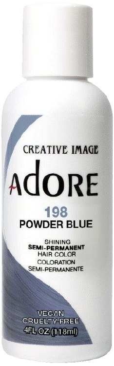 Adore Semi-Permanent Hair Color 198 - Powder Blue - 4oz