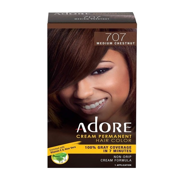 Adore Cream Permanent Hair Color #707 - Medium Chestnut