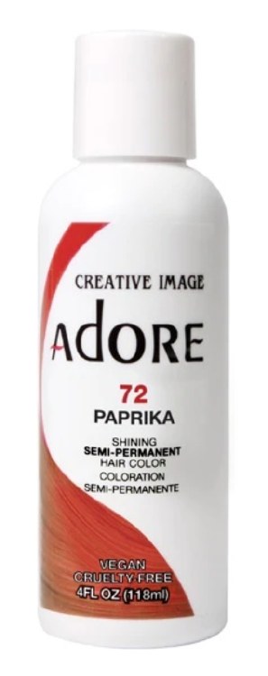 Adore Semi-Permanent Hair Color 072 - Paprika - 4oz