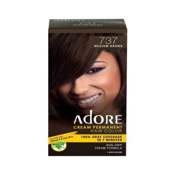Adore Cream Permanent Hair Color #737 - Medium Brown