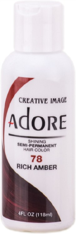 Adore Semi-Permanent Hair Color 078 - Rich Amber - 4oz