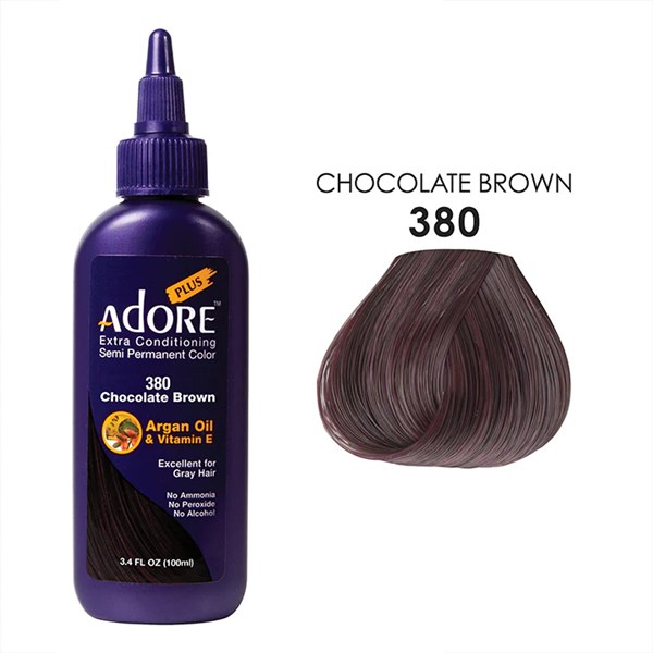 Adore Plus Semi-Permanent Hair Color - 380 - Chocolate Brown