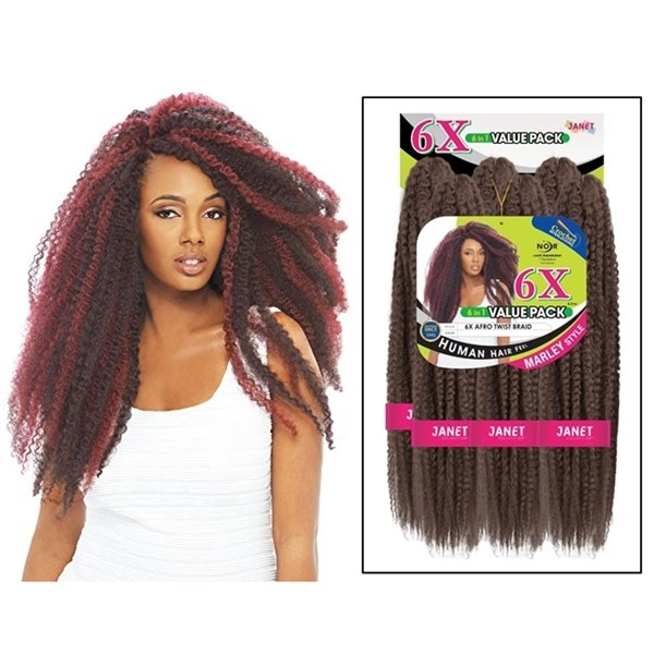 Noir 6X Afro Twist Braid # 1