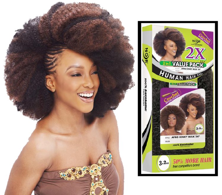 2X Afro Knky Bulk 24 Inch - # M27/613