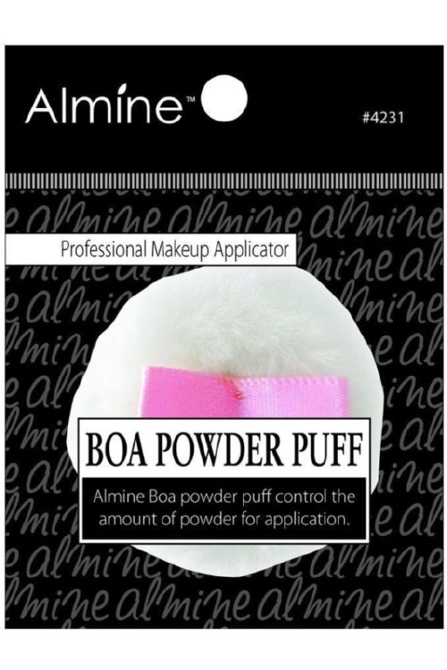 Almine Boa Powder Puff Makeup Applicator - #4231